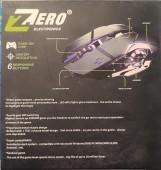 ماوس ألعاب  بإضاءة ليد متوافق مع الكمبيوتر واللاب توب بدقة 3200 نقطة لكل بوصة - موديل ZR-1900