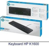لوحه مفاتيح سلكى ماركه HP موديل K1600، من اتش بي، اسود، USB