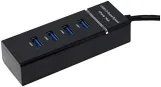 موزع يو اس بي 4 مداخل - 303، خامات متعددة، أسود، usb