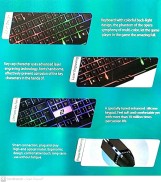 ماوس زيرو وكيبورد USB لايتنينغ للكمبيوترمن موديل ZR-6806 أسود