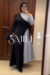 توينز شيك اووي يتلبس الدريس لوحده أو ب القطعه اللي فوق شيك اوي اوي بجد تعملي منه كذا اوتفيت بجد روعه  👩‍❤️‍💋‍👩  الخامه   شمواه   المقاس ون سايز ل 85