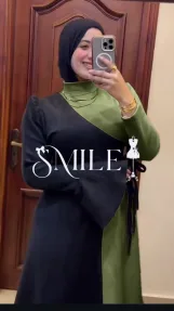 توينز شيك اووي يتلبس الدريس لوحده أو ب القطعه اللي فوق شيك اوي اوي بجد تعملي منه كذا اوتفيت بجد روعه  👩‍❤️‍💋‍👩  الخامه   شمواه   المقاس ون سايز ل 85