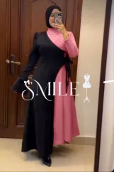 توينز شيك اووي يتلبس الدريس لوحده أو ب القطعه اللي فوق شيك اوي اوي بجد تعملي منه كذا اوتفيت بجد روعه  👩‍❤️‍💋‍👩  الخامه   شمواه   المقاس ون سايز ل 85