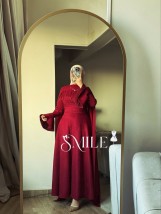 توينز شيك اووي يتلبس الدريس لوحده أو ب القطعه اللي فوق شيك اوي اوي بجد تعملي منه كذا اوتفيت بجد روعه  👩‍❤️‍💋‍👩  الخامه   شمواه   المقاس ون سايز ل 85