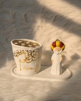 عربية قطايف رمضانية، تصميم تراثي بزخارف ذهبية وخط عربي، ديكور رمضان كريم