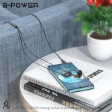 سماعات أذن سلكية قوية G-Power GP005 مزودة بميكروفون وزر تحكم متعدد الوظائف، رائعة لتشغيل الموسيقى وإجراء المكالمات