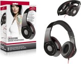 سماعات بتصميم كروس فاير من سبيد لينك - اسود 8500، فوق الأذن، سلكي