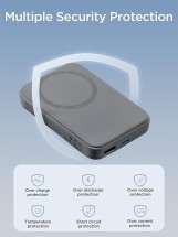 باور بانك لاسلكي صغير مغناطيسي 10000 مللي امبير في الساعة من جيه ار W020 (اسود)