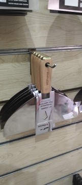 سكينه استانلس يد خشب 10 بوصه كعب نحاس