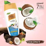 إيمامي – شامبو 7 زيوت في واحد للتغذية المزدوجة بجوز الهند 400 مل | Emami 7 Oils in One Double Conditioning Shampoo – Coconut 400ml