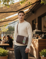 شنطه  Lacoste Men’s Crossbody Bag