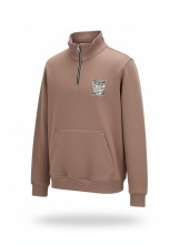 سويت شيرت ميلتون بنص سوسته   - Half-Zip Sweatshirt