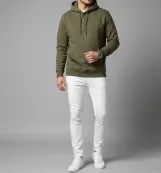 بنطلون وات ابيض واسود  Black & White Washed Jeans