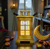 فانوس رمضان من الخشب الطبيعي