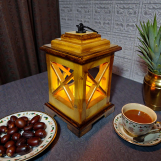 فانوس رمضان من الخشب الطبيعي