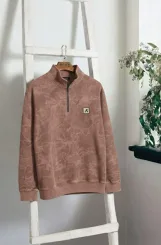 تيشيرت نص سوستة ستريت -  Washed Half-Zip Sweatshirt