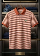 تيشيرت مقلم ياقة