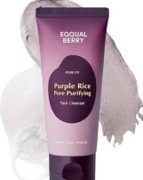 منظف ومقشر الأرز الأرجواني الكوري EQQUAL BERRY - غسول وماسك وتفتيح 3 في 1EQQUAL BERRY Purple Rice Pore Purifying Pack Cleanser