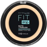 بودرة فيت مي المضغوطة من ميبيلين - Maybelline Fit Me Matte + Poreless Powder