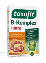 فيتامين ب المركب المكثف لتقوية الأعصاب والطاقة من تاكسوفيت الأماني - Taxofit B-Komplex FORTE - 40 Mini Tablets