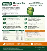 فيتامين ب المركب المكثف لتقوية الأعصاب والطاقة من تاكسوفيت الأماني - Taxofit B-Komplex FORTE - 40 Mini Tablets