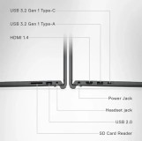 Dell 15 DC15250 i5-13 Touchscreen Laptop – Intel Core i5-1334U, 8GB RAM, 512GB SSD (Carbon Black), Accessories Bundle Included