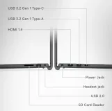 Dell 15 DC15250 i5-13 Touchscreen Laptop – Intel Core i5-1334U, 8GB RAM, 512GB SSD (Carbon Black), Accessories Bundle Included