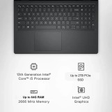 Dell 15 DC15250 i5-13 Touchscreen Laptop – Intel Core i5-1334U, 8GB RAM, 512GB SSD (Carbon Black), Accessories Bundle Included