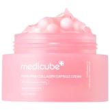 ميديكيوب كريم كبسولات كولا جين ورديه 55غ| Medicube PDRN Pink Collagen Capsule Cream Anti-Aging Moisturizer 55g