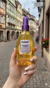 زيت إيسانا الألماني المكثف لإصلاح وتجديد الجلد وعلاج جلد الوزة وعلامات التمدد  - Isana Intensive Pflege Body Oil
