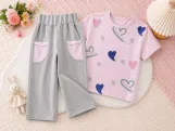 بجامة بناتي wide leg