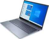 لاب توب اتش بي بافيليون 15-EH1070WM، معالج RYZEN 7، AMD-5700U، رامات 16 جيجابايت، 512 جيجابايت SSD هارد، AMD Radeon، شاشة 15.6 بوصة IPS، ويندوز 10، أزرق