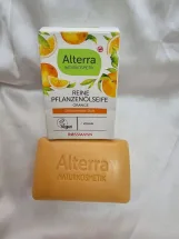 صابونة التيرّا الألمانية الطبيعية بالبرتقال وفيتامين سي للبشرة الدهنية والمختلطة - Alterra Orange Plant Oil Soap