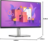 ديل شاشة P2722H 27 انش FHD (1920x1080)، 60 هرتز، IPS، 5 مللي ثانية، 99% sRGB، منفذ عرض، HDMI، VGA، 5x USB، اسود