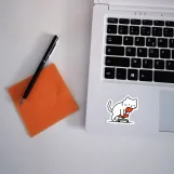 استيكر - قطة مفرهدة