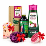كيت زيت 108 عشبة الهندي وشامبو كيش كينج بالبصل للعناية بالشعر | 108 Herbs Oil & Kesh King Onion Shampoo Hair Care Kit